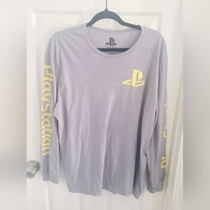 PlayStation Long Sleeve T-Shirt Graphic Print Gaming Top Mens Size XL